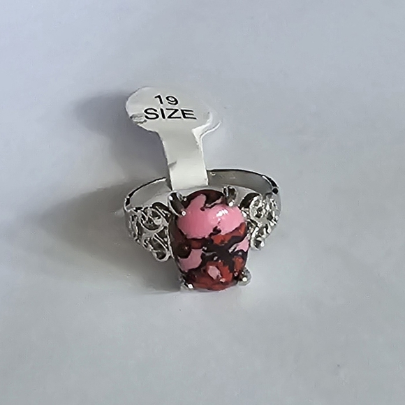 HOWLITE POLISHED CABECHON  MODERN NEW SIZE 9 RING - Picture 2 of 3